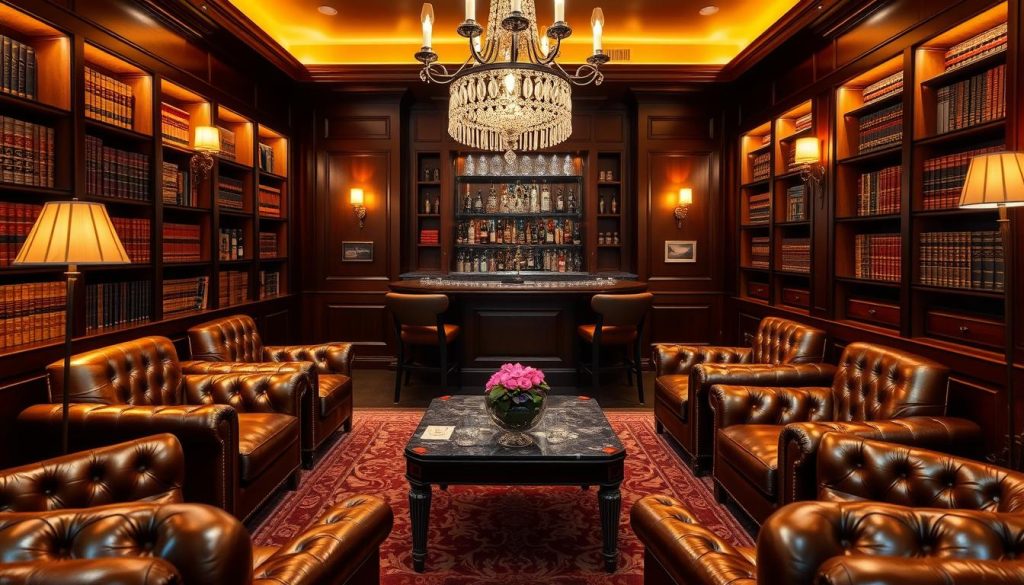 executive cigar lounge design