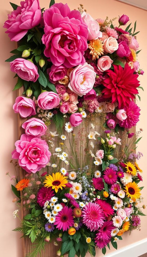 floral gallery wall floral gallery wall