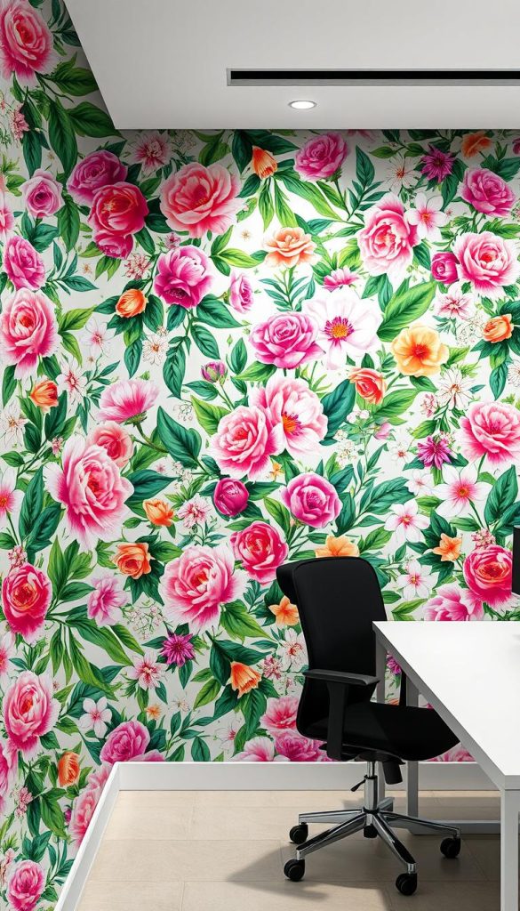 floral wallpaper for workspaces