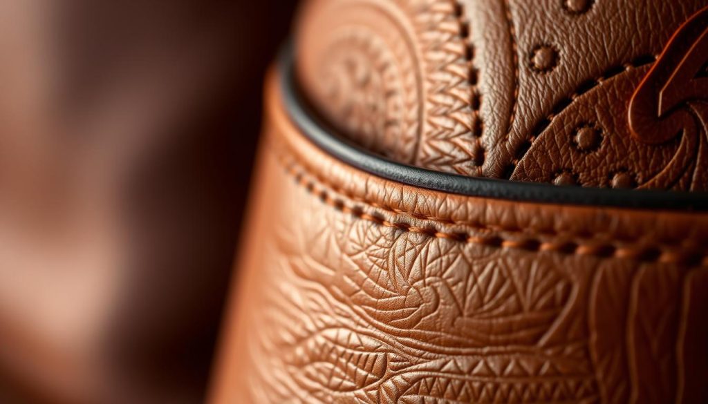 genuine leather detailing
