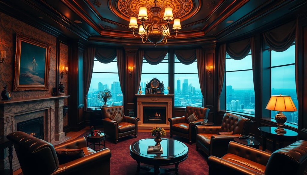 high-end smoking room