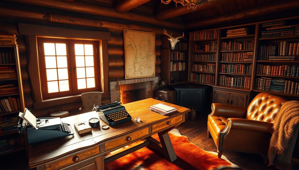 hunting lodge office equipment