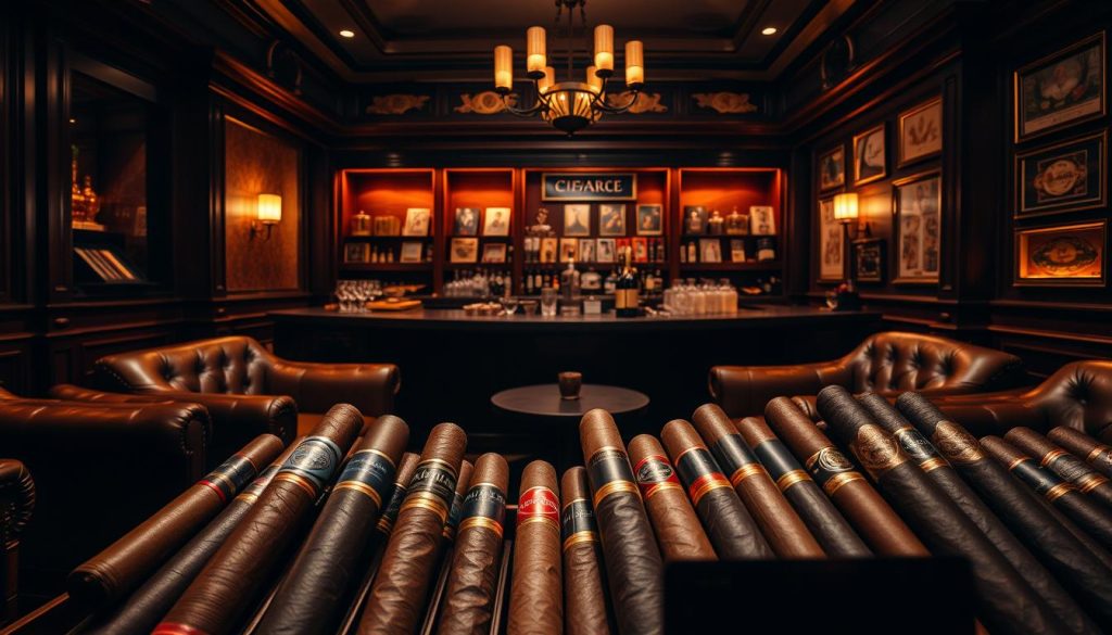 luxury cigar lounge cigar selection