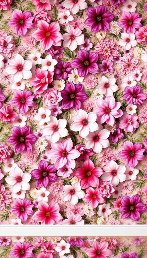 modern floral wallpaper