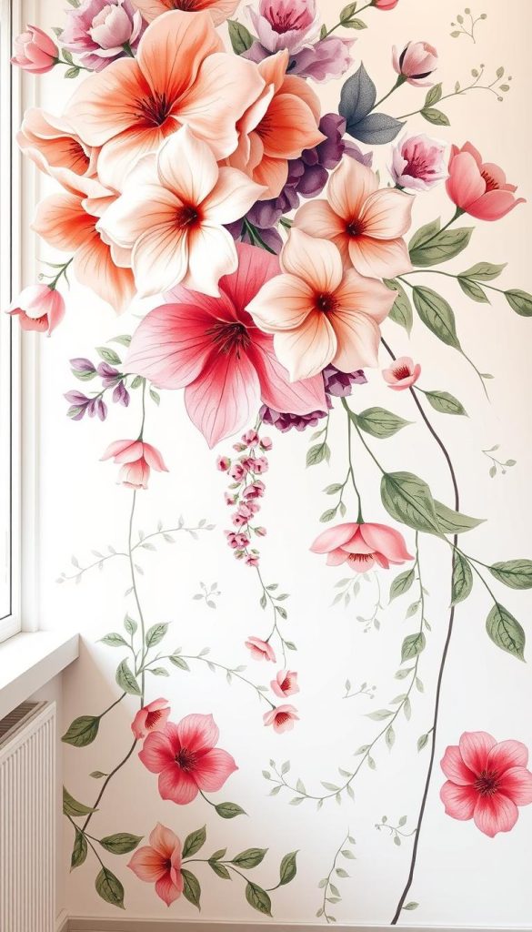 modern floral wallpaper