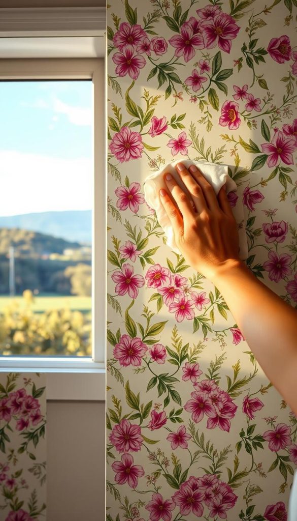 modern floral wallpaper maintenance