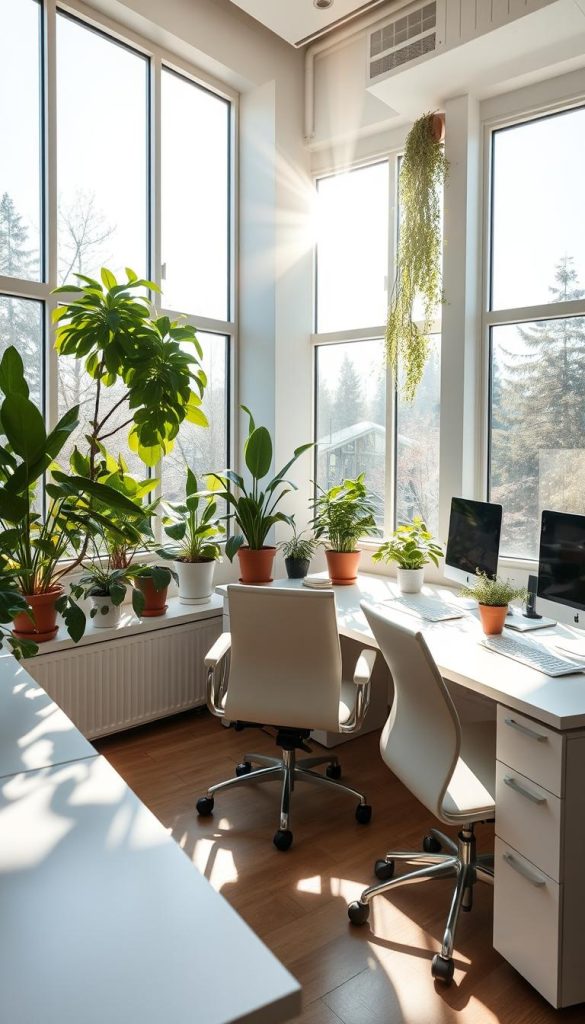 natural lighting in office