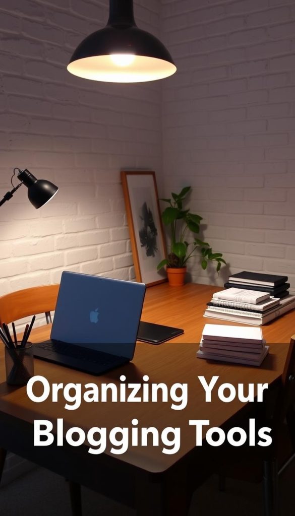 organizing blogging workspace