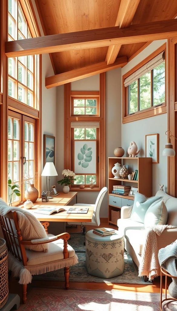 pastel color scheme for home office