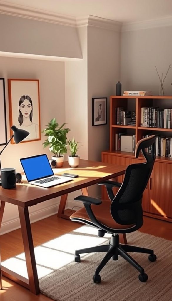 productive home office setup
