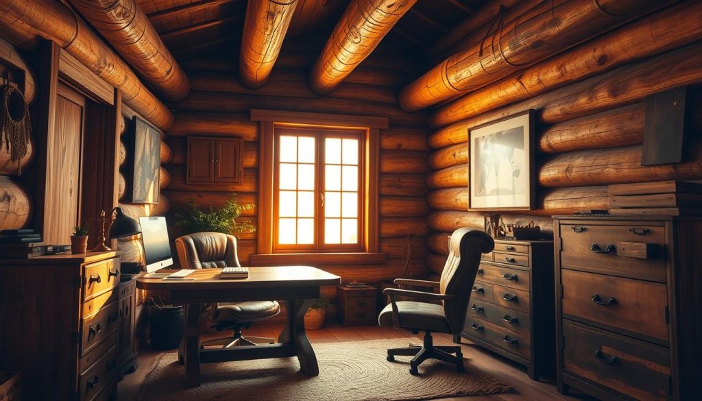 rustic office furniture