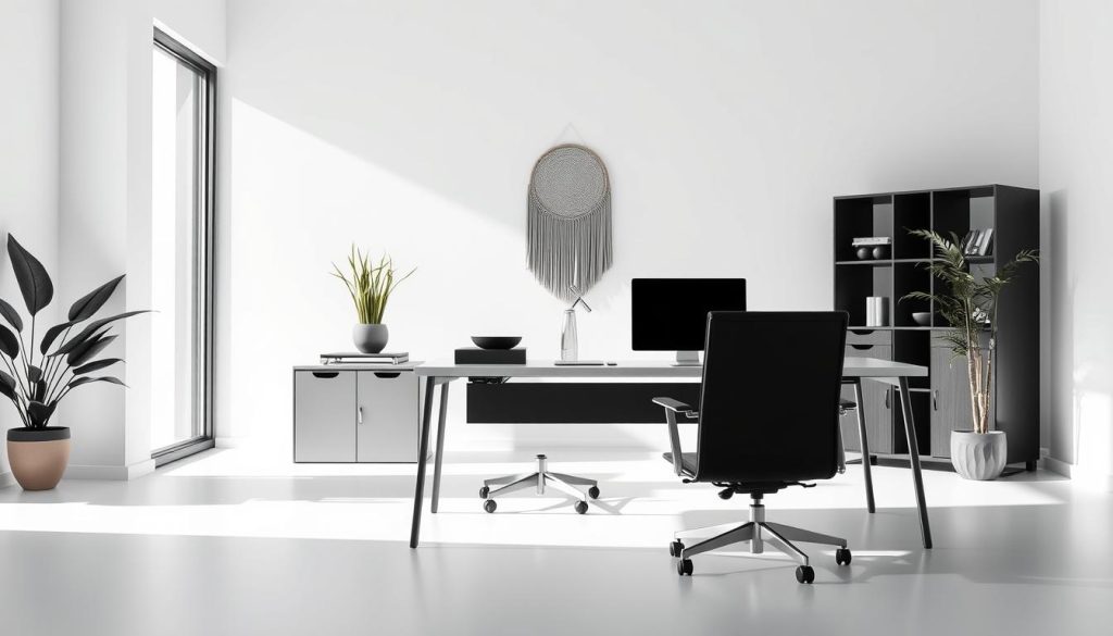 sleek office decor
