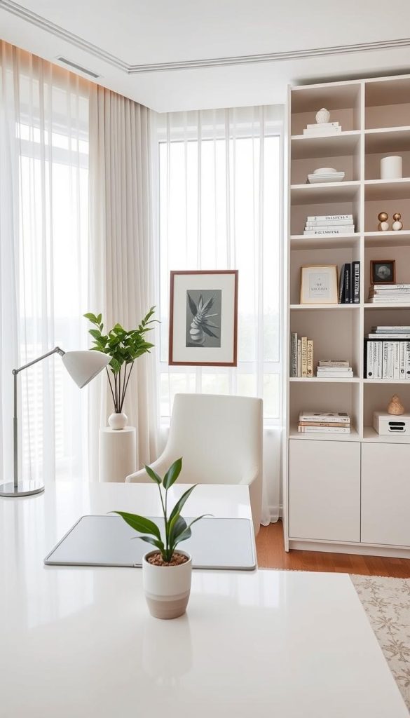 sleek office organization
