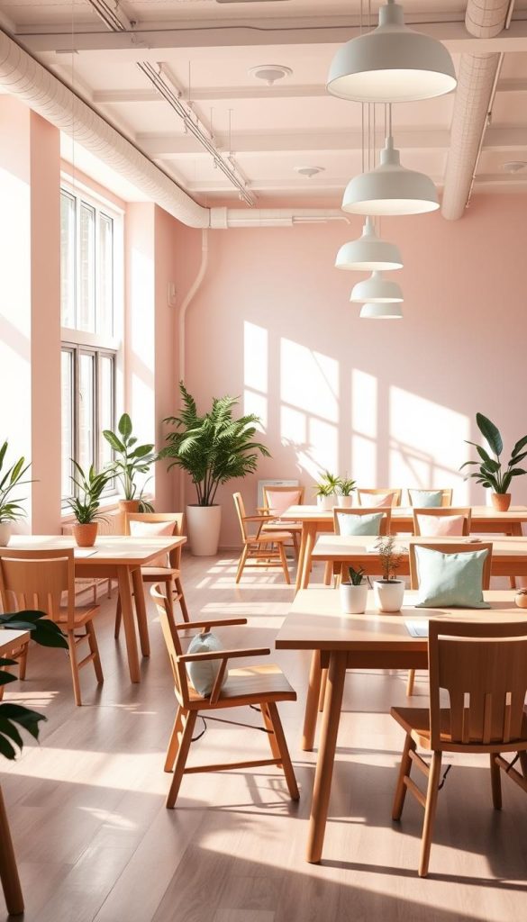 soft pastel color palette office