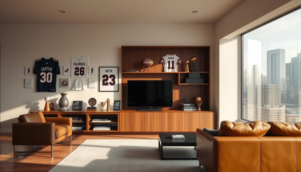 sports memorabilia furniture