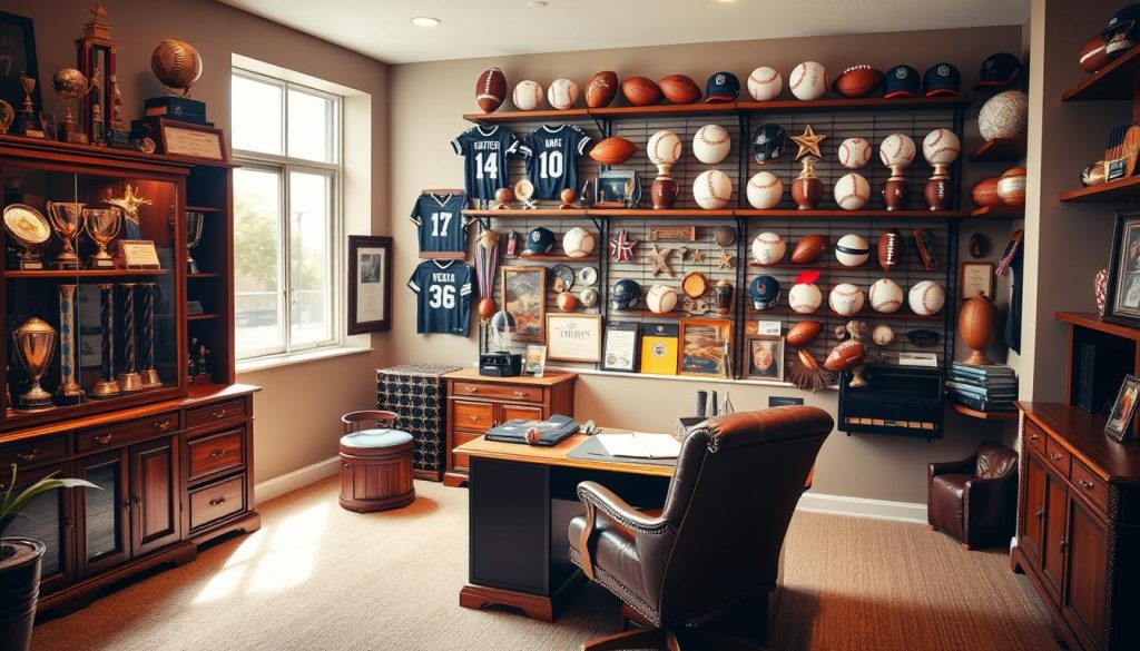 sports memorabilia furniture