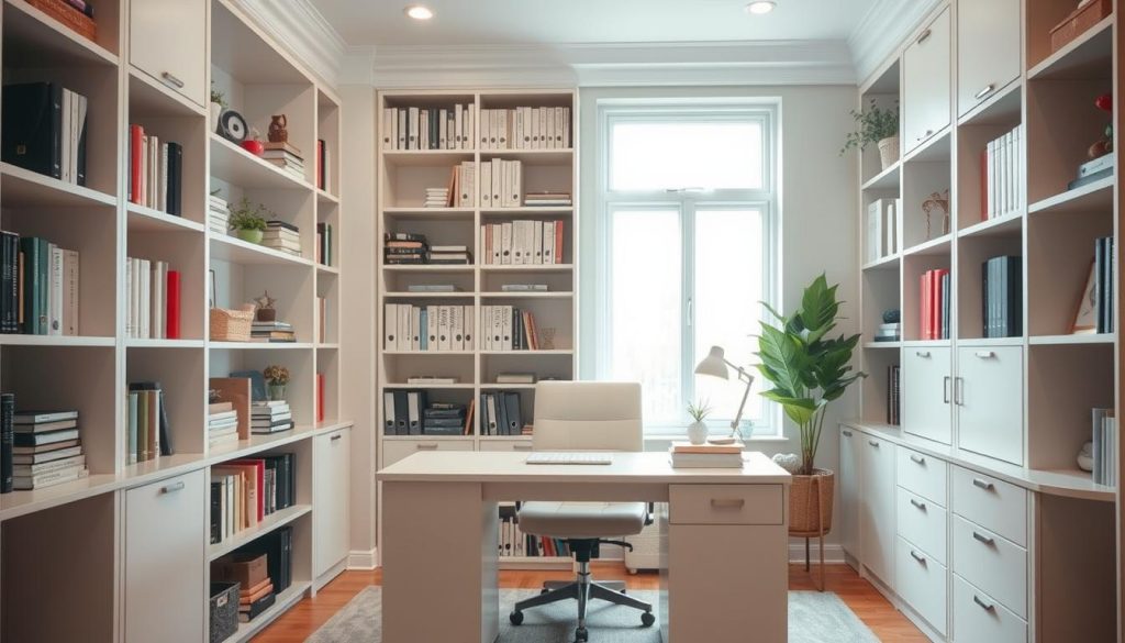 storage solutions for home office design