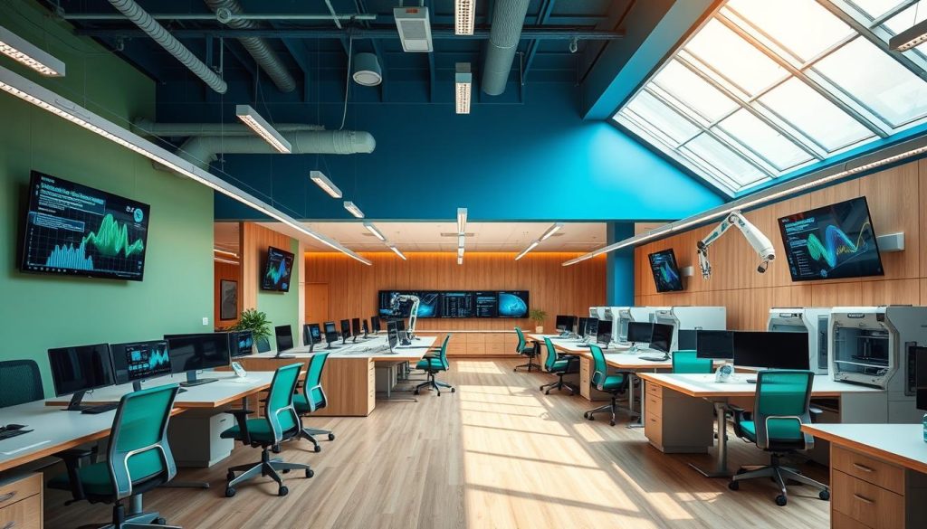 tech-infused workspace