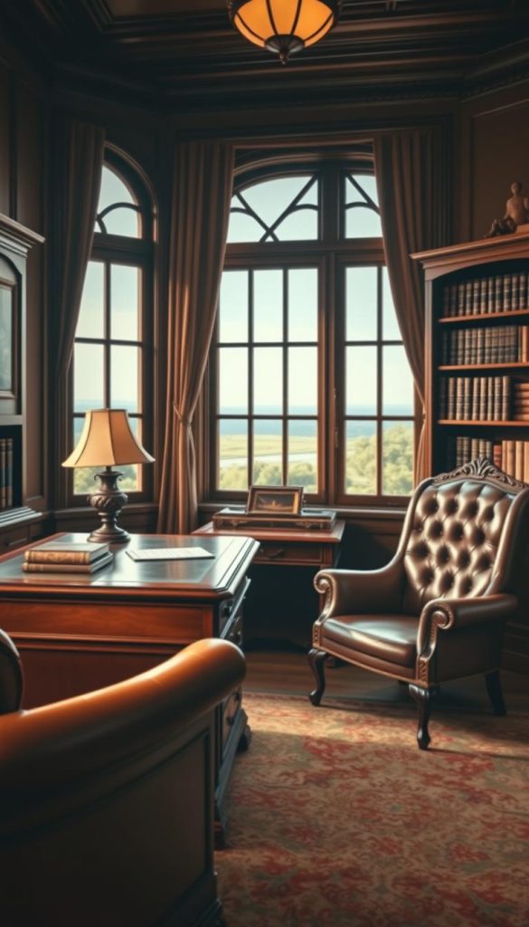 vintage-inspired office furniture