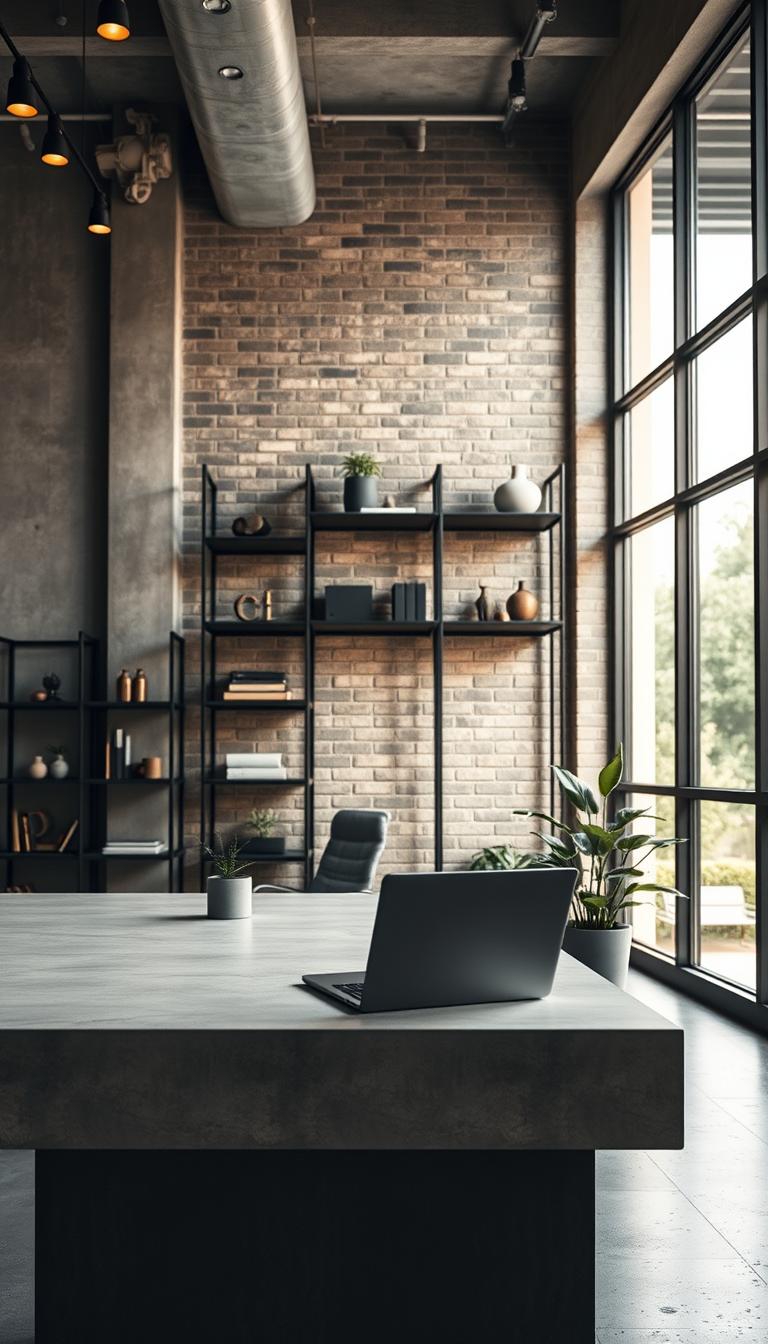 Concrete & Metal Office
