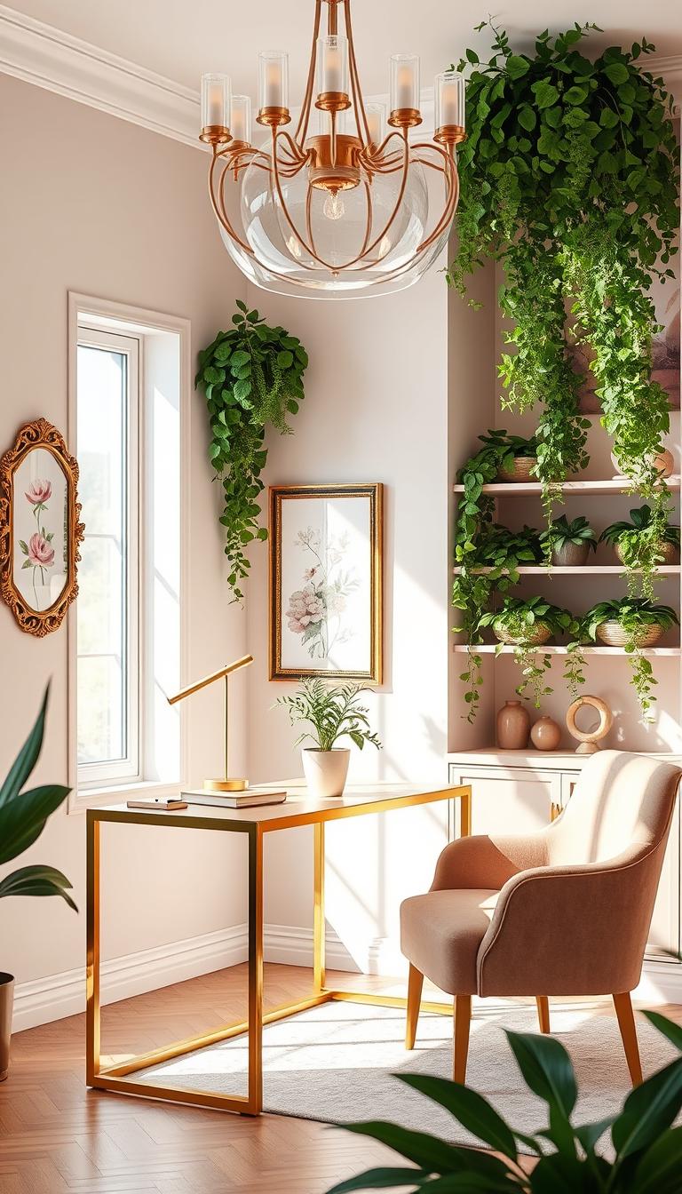 Elegant Feminine Workspace