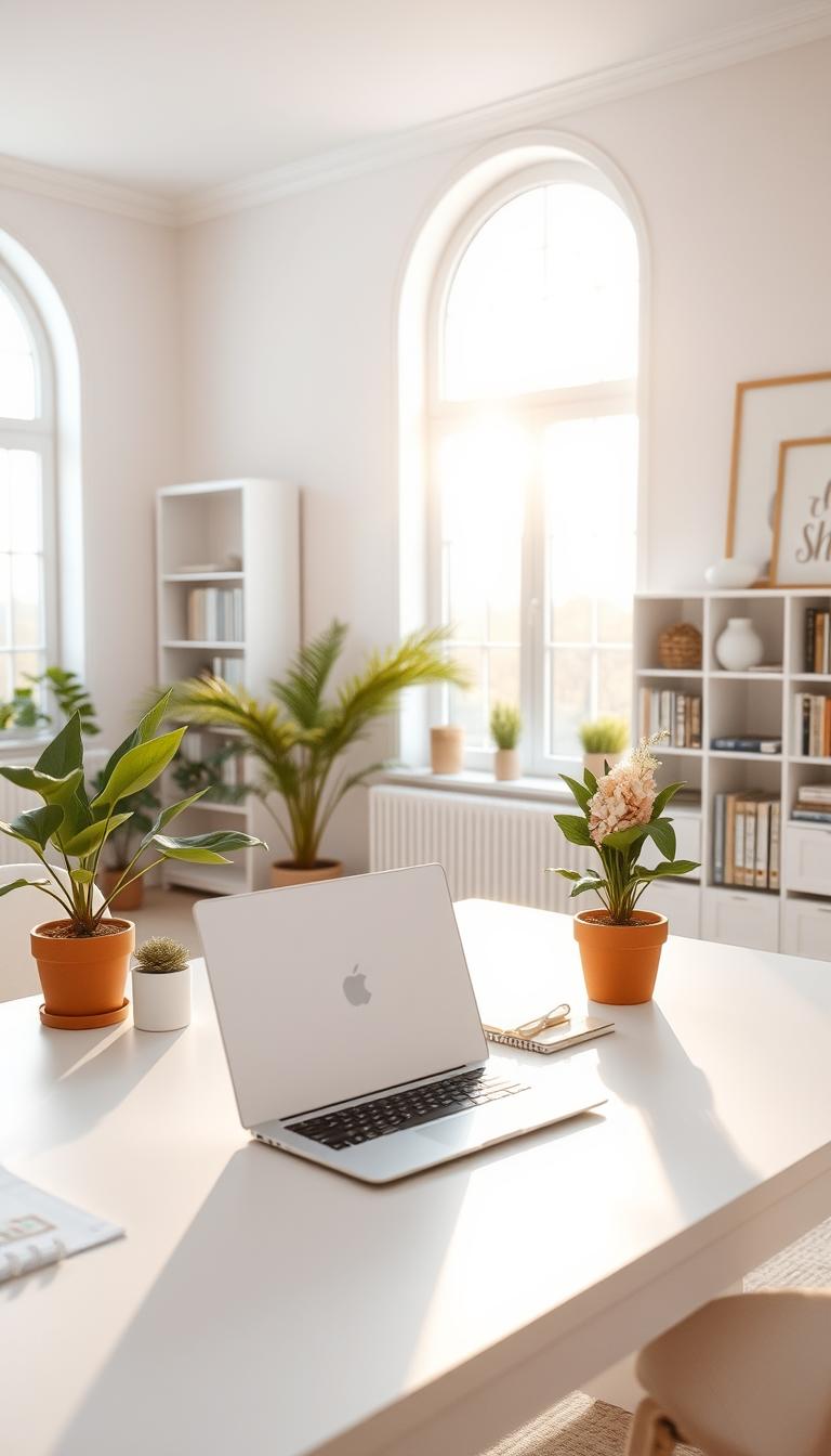 Feminine Scandinavian Office