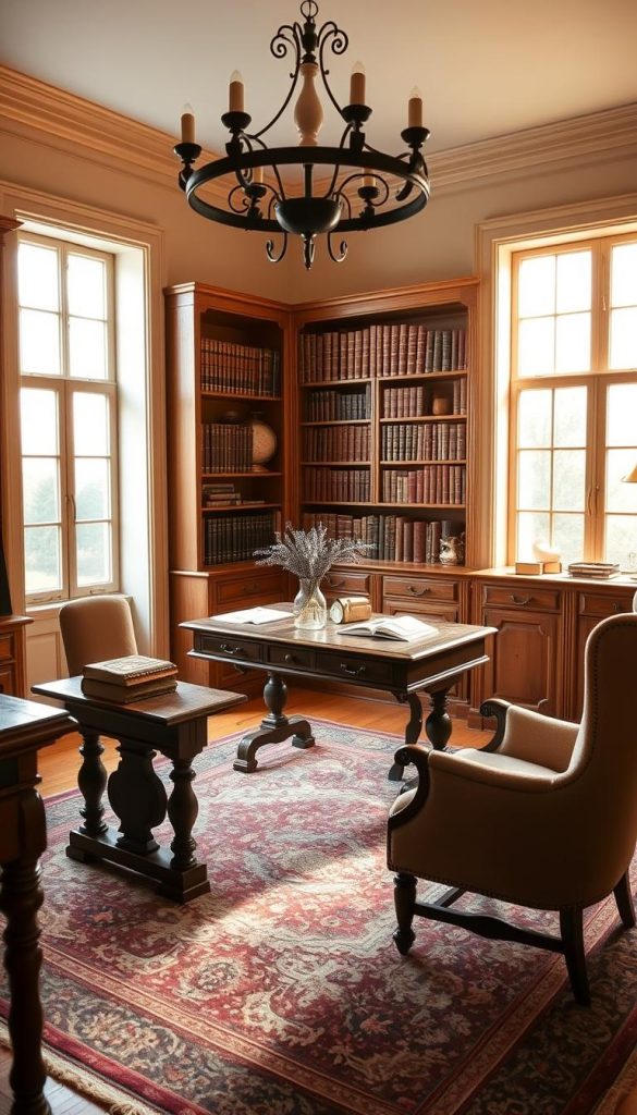 French Country home office