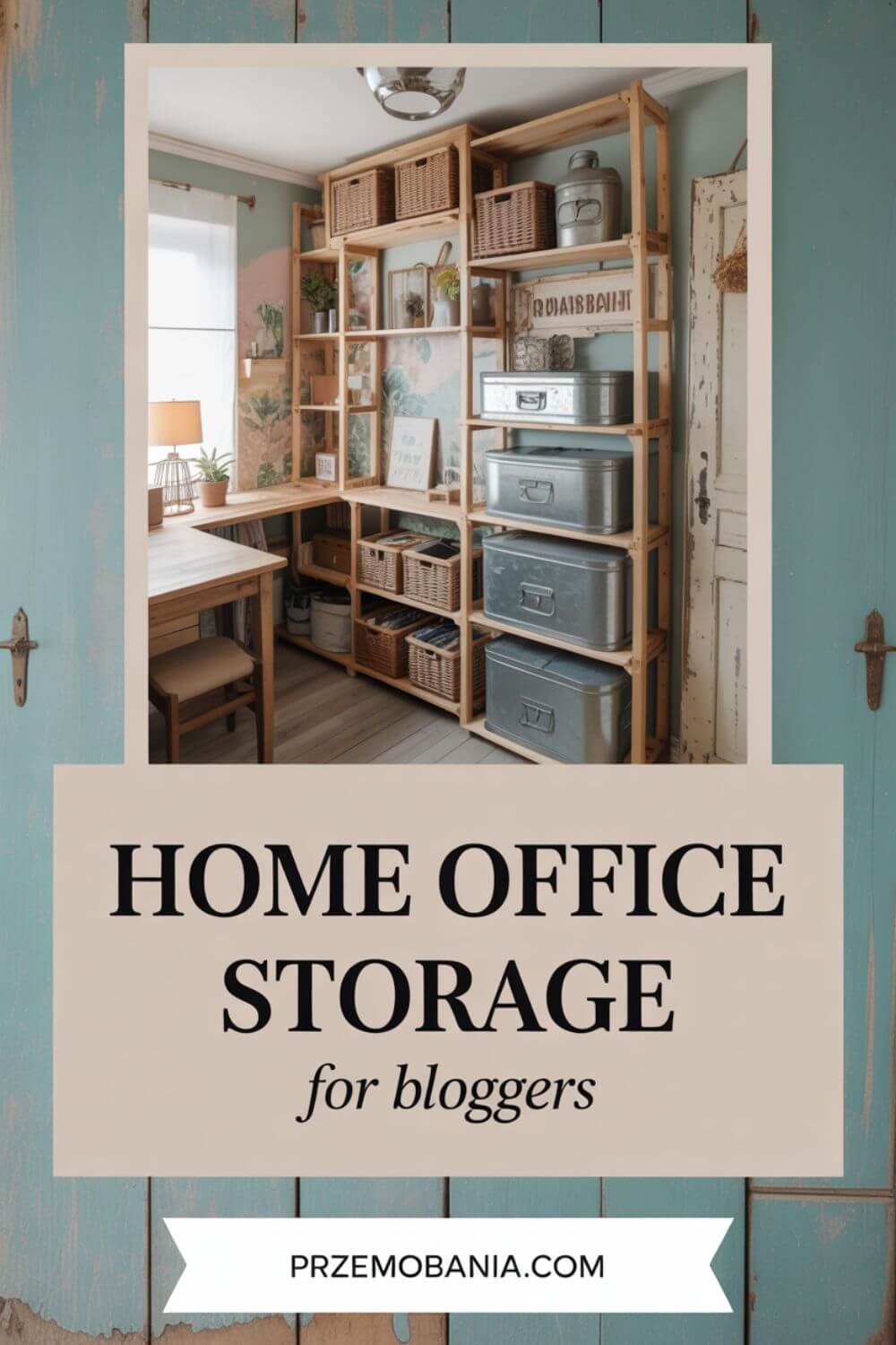 Home Office Storage for Bloggers pin 2