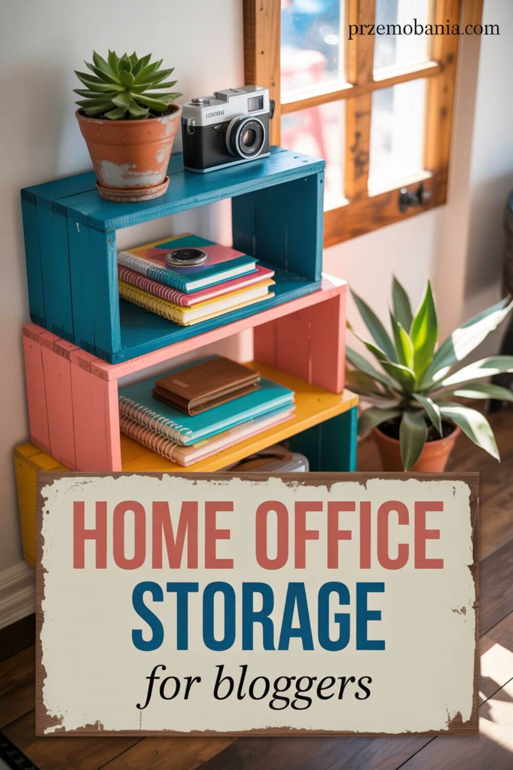 Home Office Storage for Bloggers pin 4