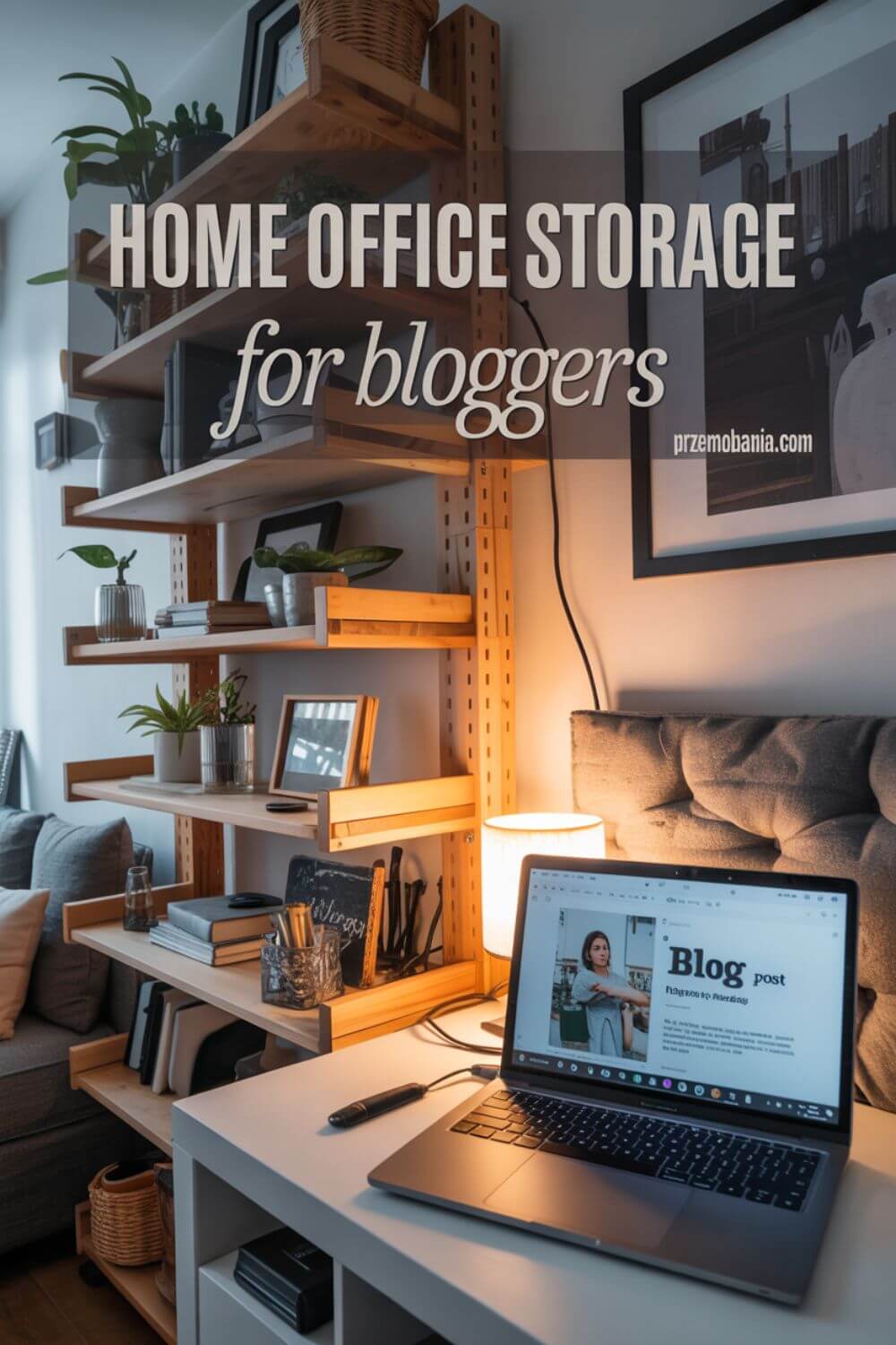 Home Office Storage for Bloggers pin 5