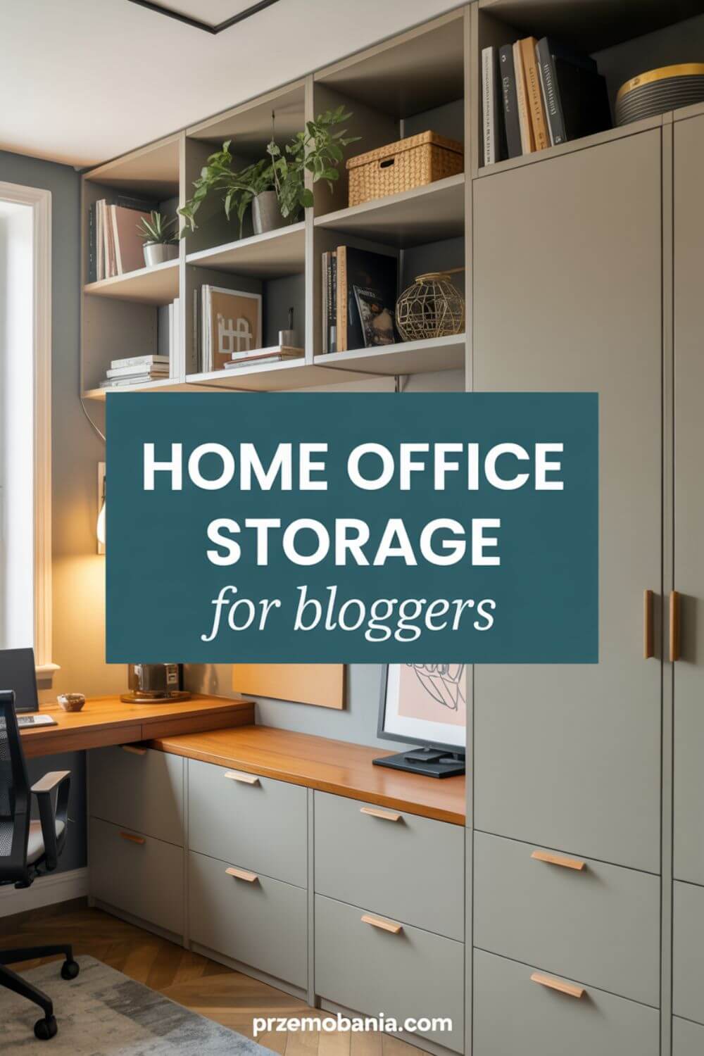 Home Office Storage for Bloggers pin 7
