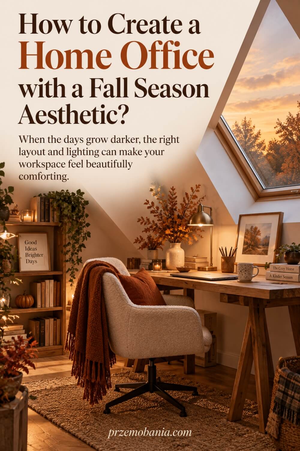 How to Create a Home Office with a Fall Season Aesthetic 1