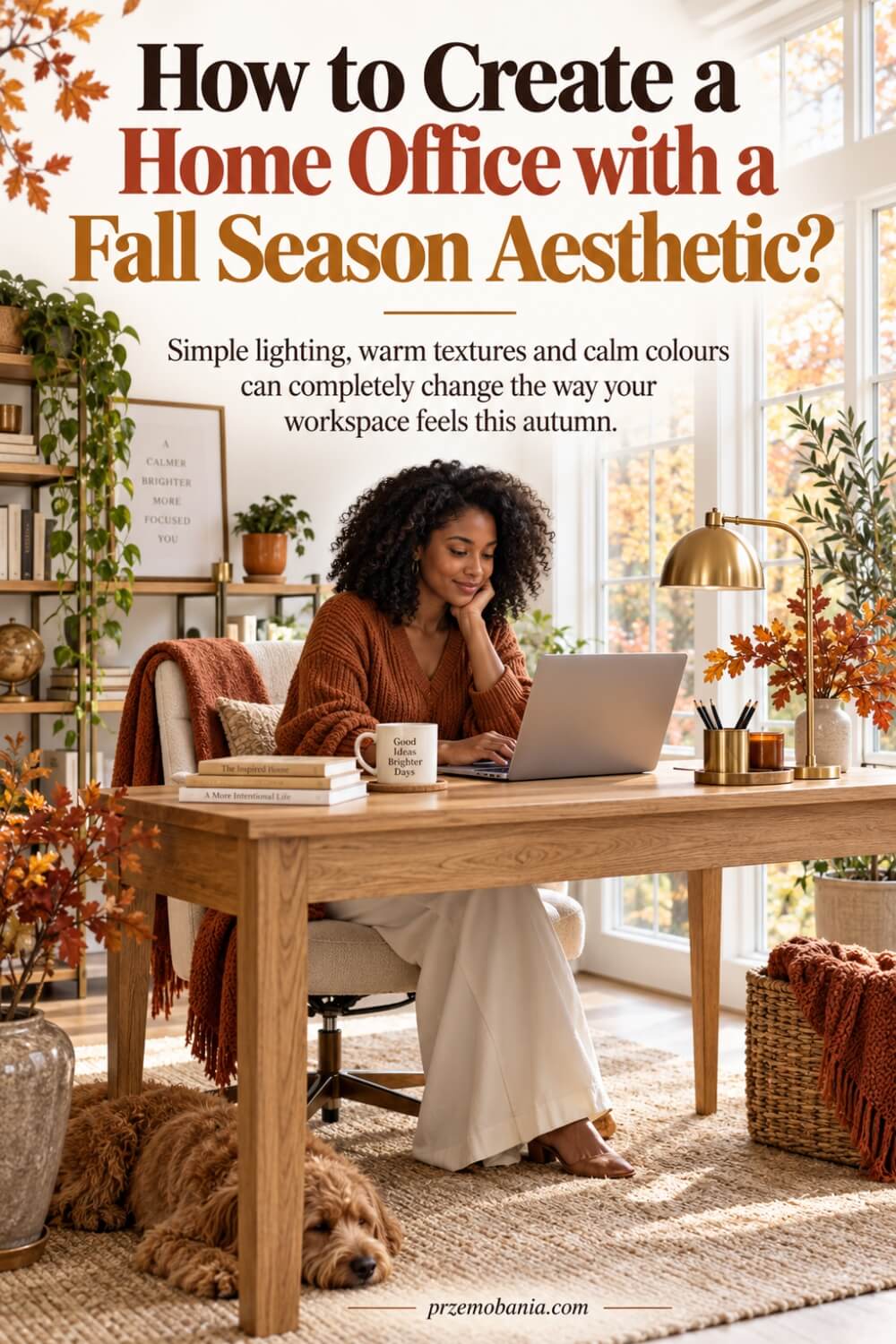 How to Create a Home Office with a Fall Season Aesthetic 2