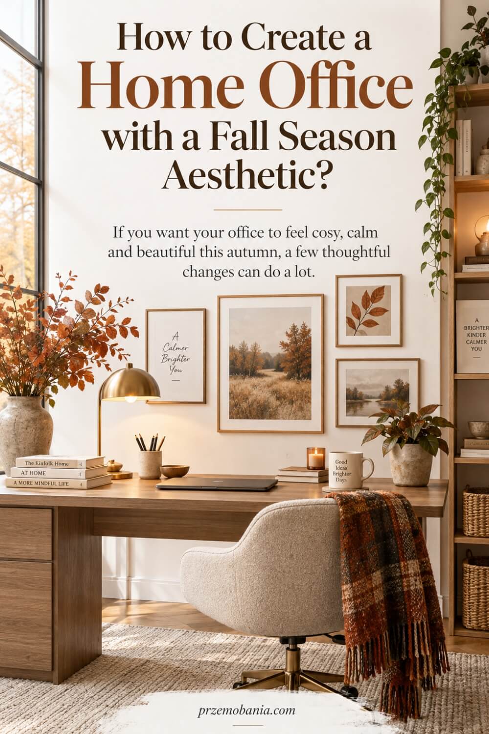 How to Create a Home Office with a Fall Season Aesthetic 4