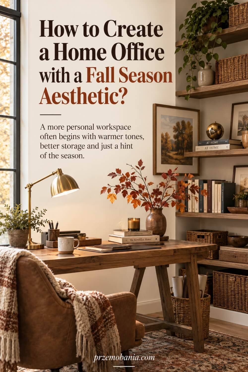How to Create a Home Office with a Fall Season Aesthetic 5
