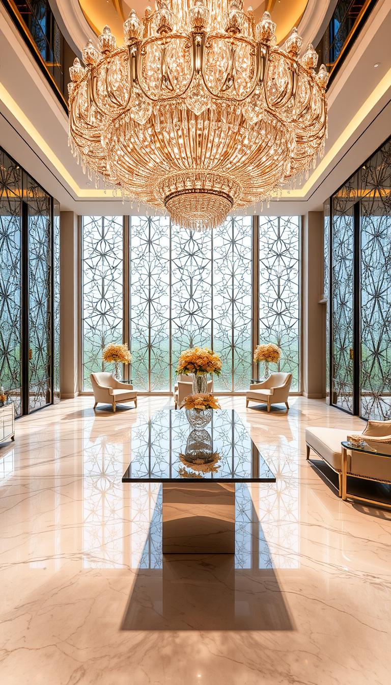 Luxe Crystal & Mirror Office
