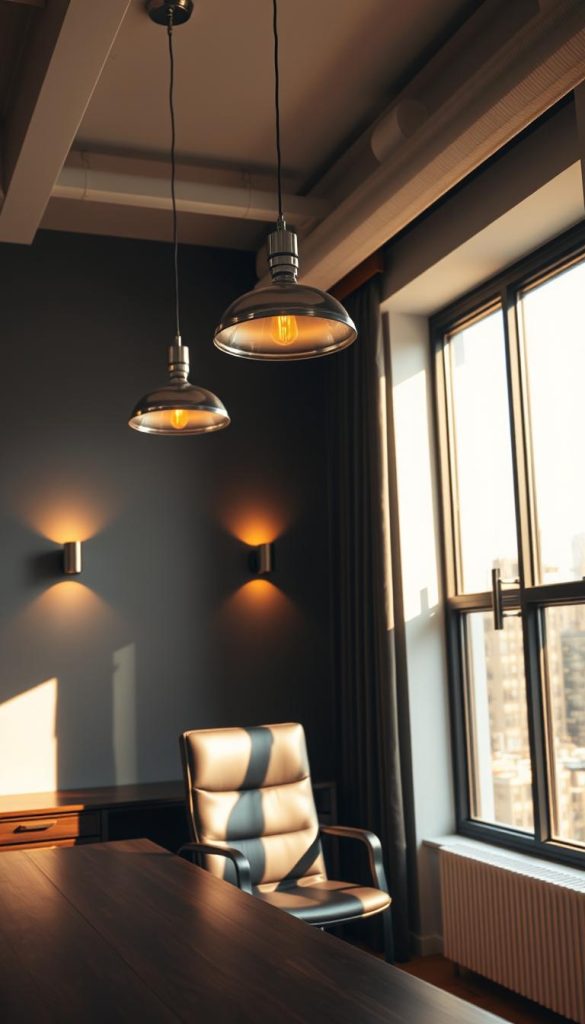Masculine Office Lighting