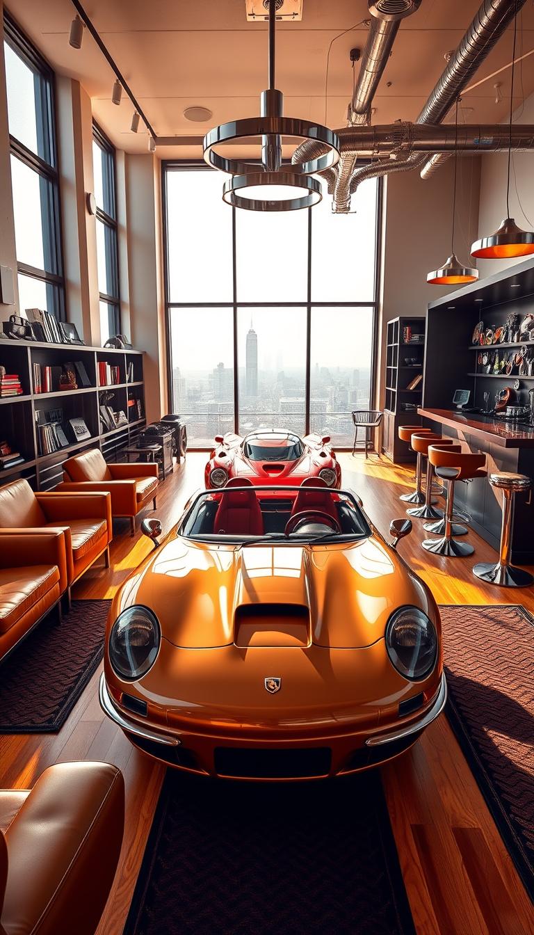 Motorcycle Or Car Inspired Office