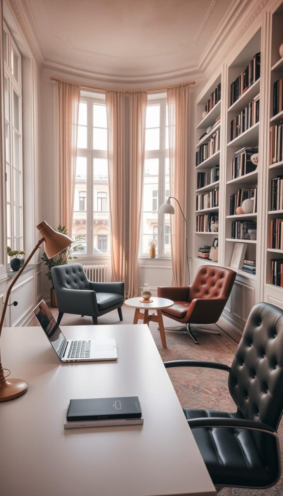 Parisian Chic Office Decor