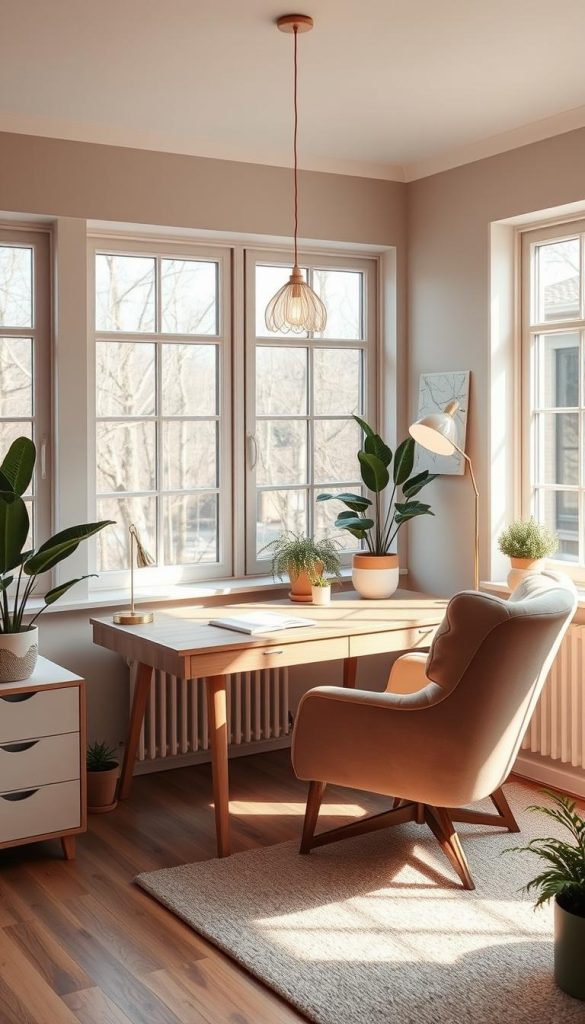 Scandinavian Home Office Lighting