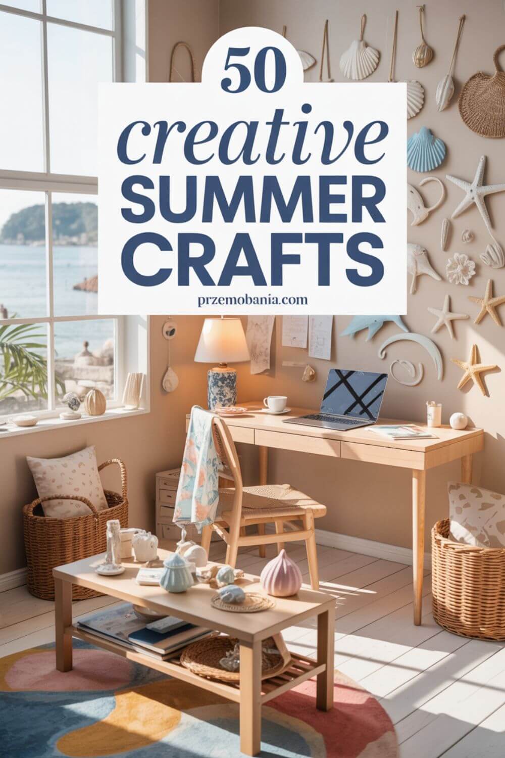 50 Creative Summer Crafts to Brighten Your Home Office
