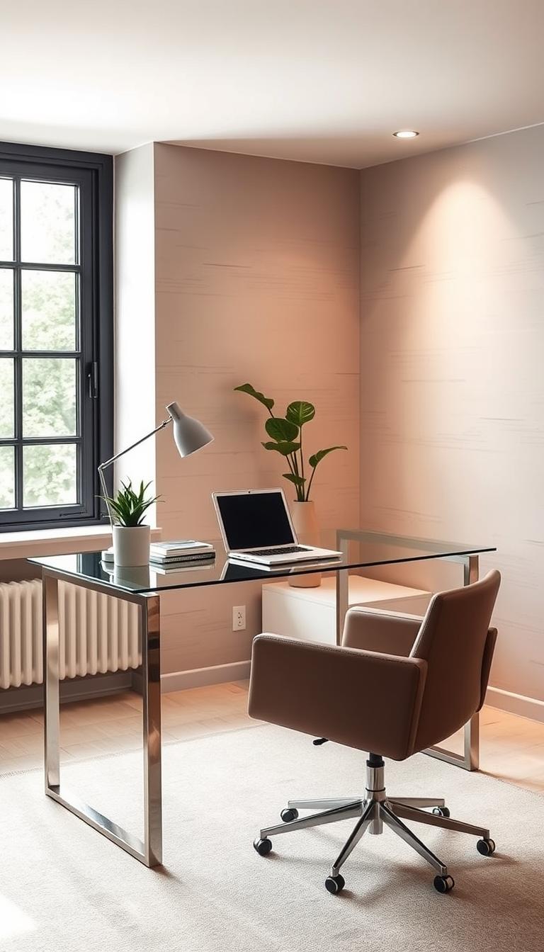 aesthetic home office for blogging