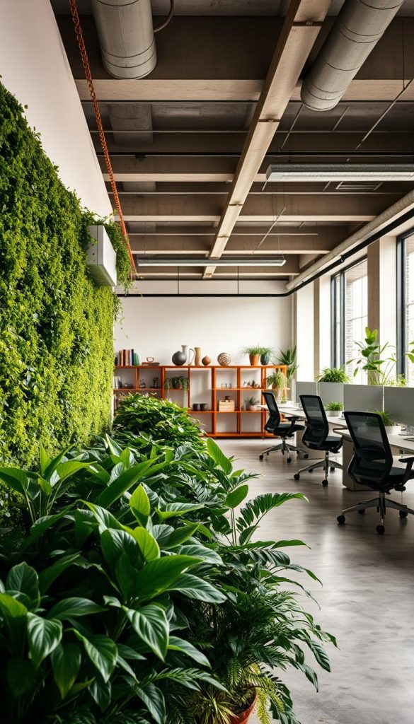 biophilic design in modern tech office