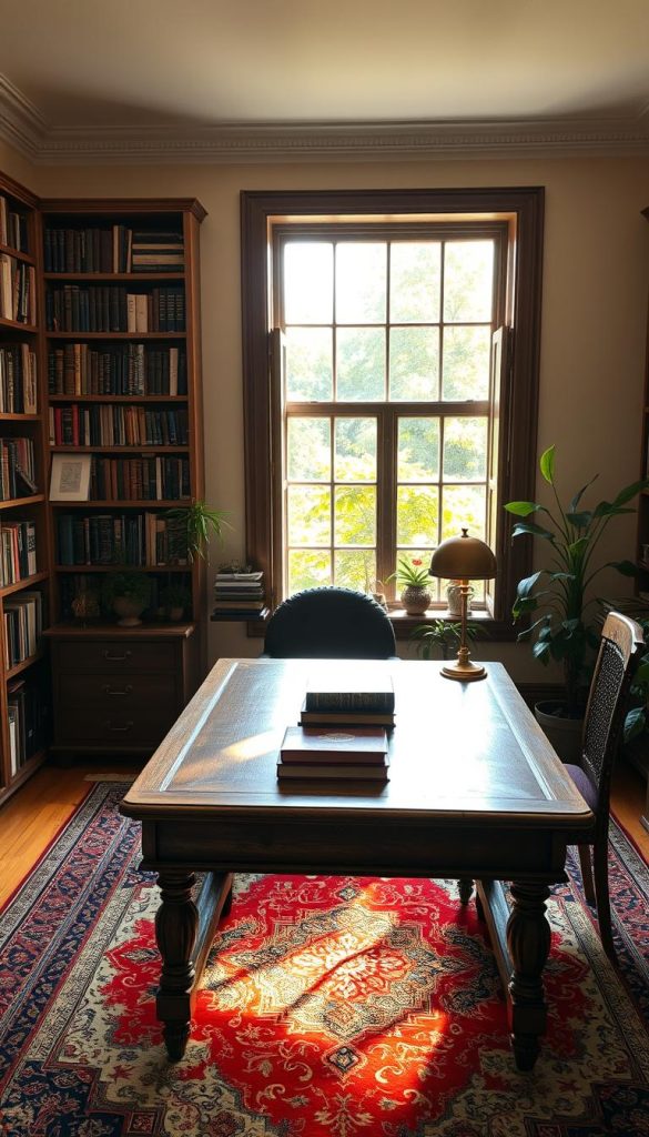 bookish home office