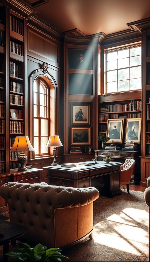 bookish home office