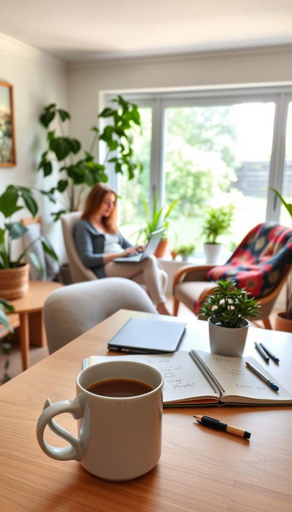 caregiving and blogging work from home