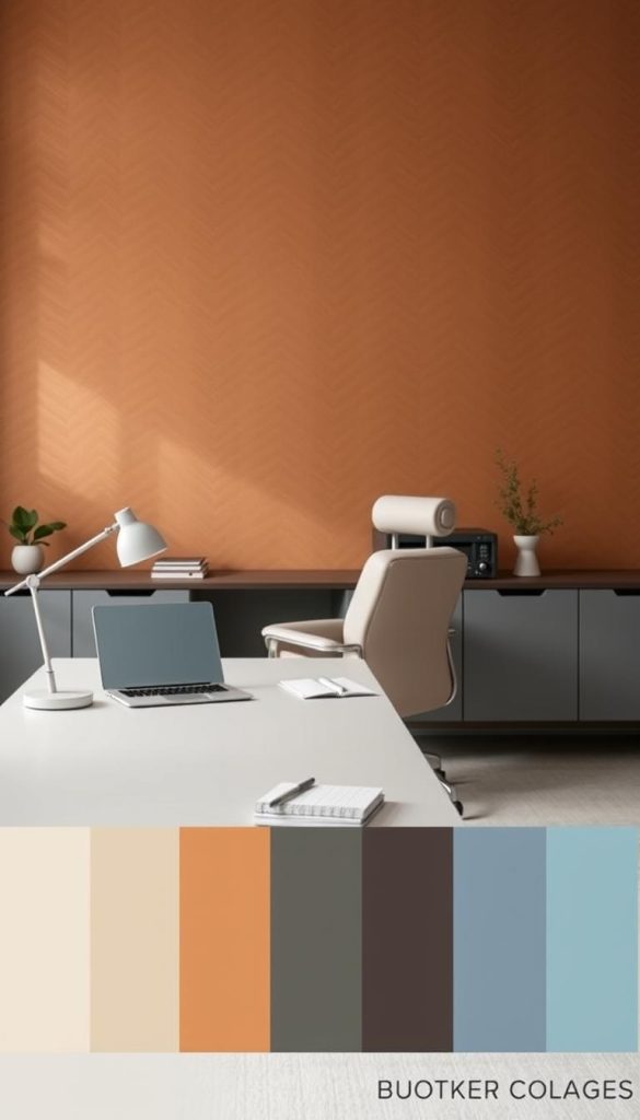 contemporary office color scheme