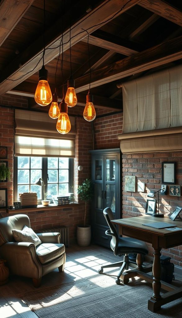 cottagecore office lighting