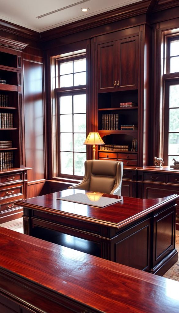 elegant wood office furniture