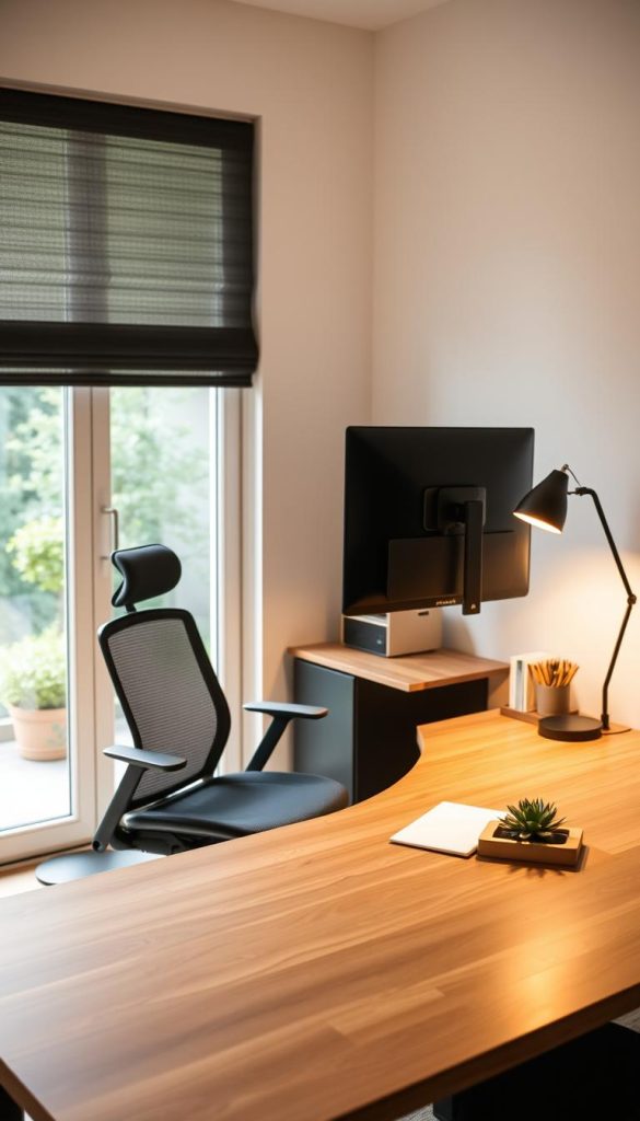 ergonomic office setup